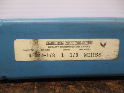 American National Knife 22-1/8 x 1 x 1/8 HSS Planer Blades (set of 4)