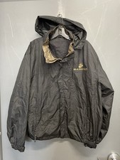 USMC EGA Black Zip Up Windbreaker Jacket Size...