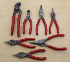 Snap On SRPCR107 7pc Plier Set * Pre-owned*  FREE SHIPPING