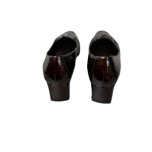 Vaneli Adsila Castagna Metallic Hammered Bronze Patent Leather Horsebit Pump 9N - Picture 7 of 11