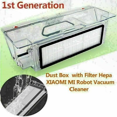 New Washable Vacuum Dust Bin Box+HEPA Filter For MI Robot Vacuum Cleaner VER