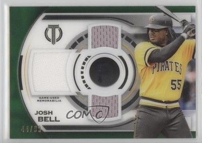 2019 Topps Tribute Triple Relics Green 44/99 Josh Bell #TTR-JB 1ar1