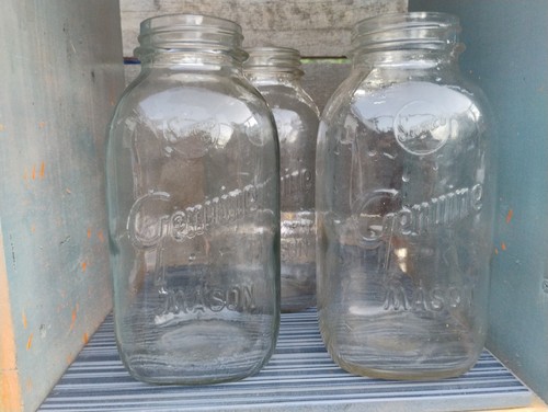 3 Vintage Half Gallon Samco Genuine Mason Jars - Picture 3 of 4
