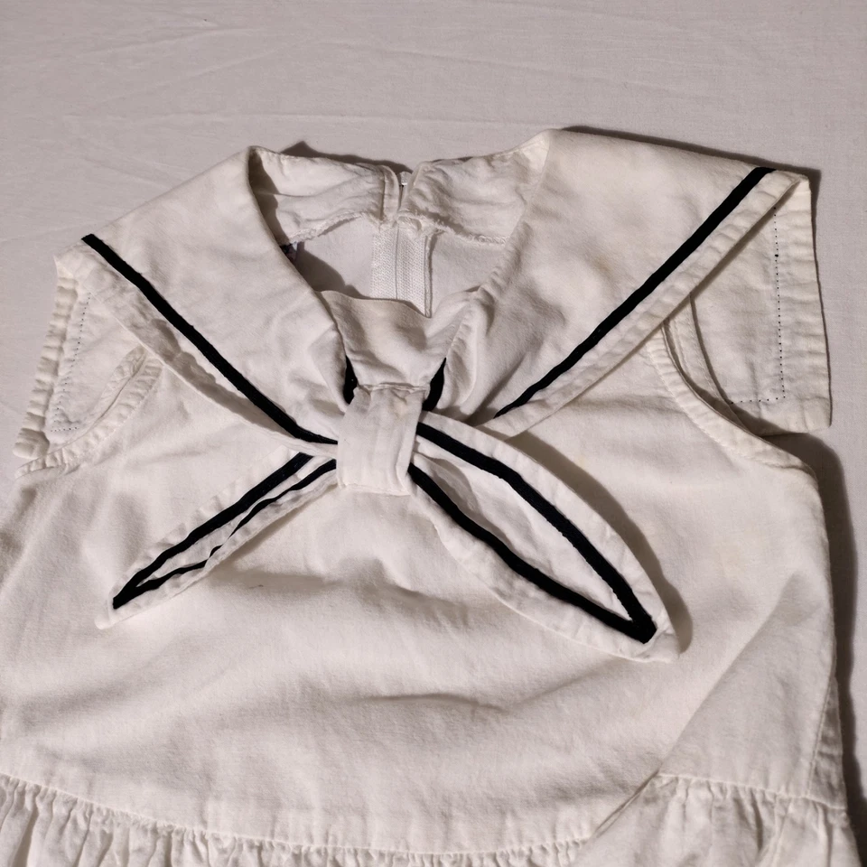 Vestido Marinero Náutico Guess Niñas 5Y Vintage - Manchado Foto 2 de 4