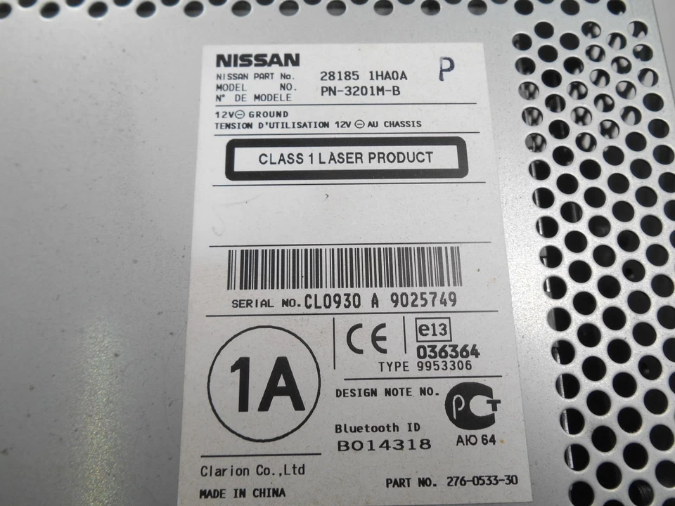 Autoradio Lettore CD Nissan Micra K13 2011 28185-1HA0A - Immagine 4 di 4