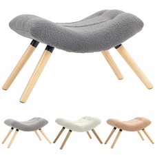 Produktbild - Sitzhocker, Fußhocker, Polsterhocker, Fußstütze bis 120 kg belastbar Renoviert