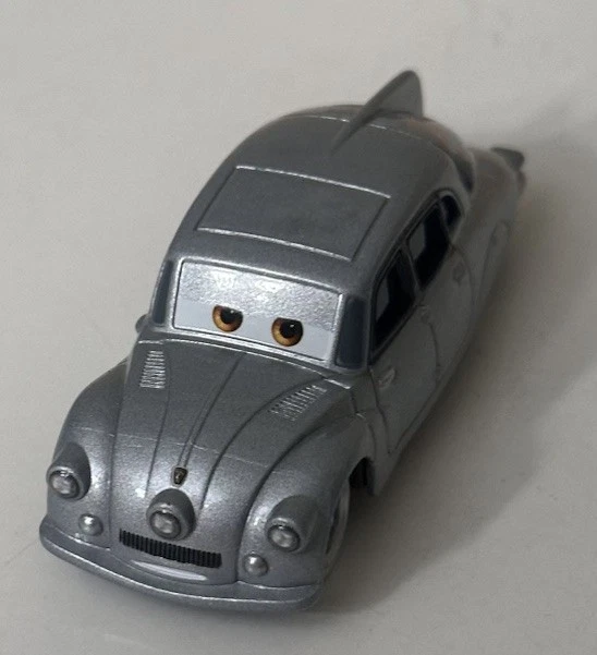 Disney Pixar Cars Sir Harley Gassup #50 Chase Silver Diecast Mattel Suelto RARO Foto 2 de 4