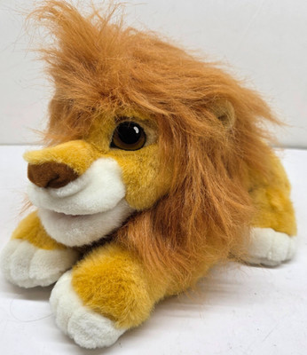 Vintage 1993 Mattel Disney Lion King Mufasa Simba Electronic Plush (No Sound)