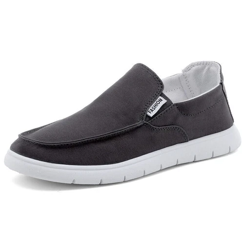 Herrenschuhe Segeltuch Slipper Flach Rutschfest Freizeitschuhe Atmungsaktiv Neu - Bild 21 von 25