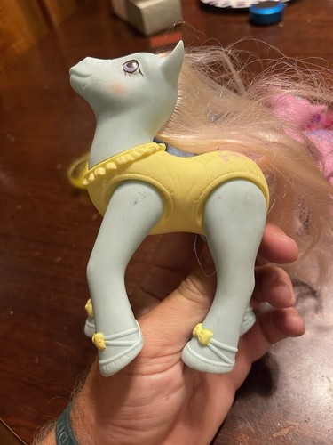 My Little Pony Lot Of 3 1989 91 Hasbro Hong Kong Vintage MLP Yellow Pink White - Picture 6 of 9