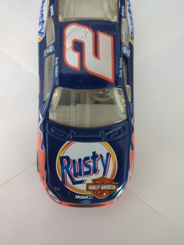 2002 NASCAR Rusty Wallace #2 Harley-Davidson Ford Taurus Diecast Car - Picture 4 of 11