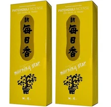 Japanese Nippon kodo Morning Star PATCHOULI Incense 400 Stick & Holder (2 BOXES)