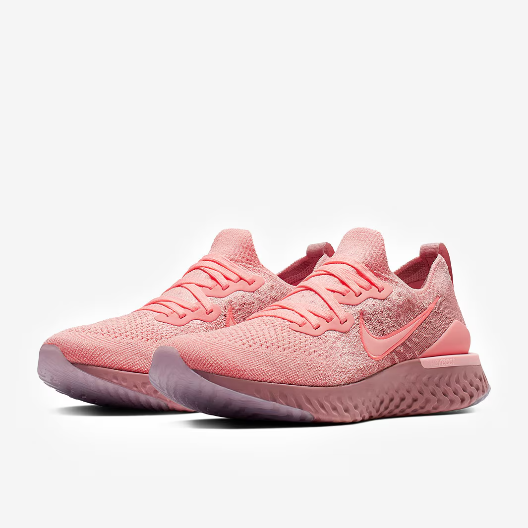 Nike Epic React Flyknit Pink Tint Running Shoes BQ8927 600 Size