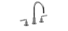 Dornbracht TARA Three Hole Lavatory Mixer with Drain in Platinum