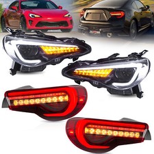 2 Sets Led Headlightsred Tail Lights For Toyota 86scion Frssubaru Brz 2012-20