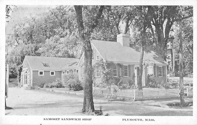 1932 Samoset Sandwich Shop, Plymouth, Massachusetts Postcard 