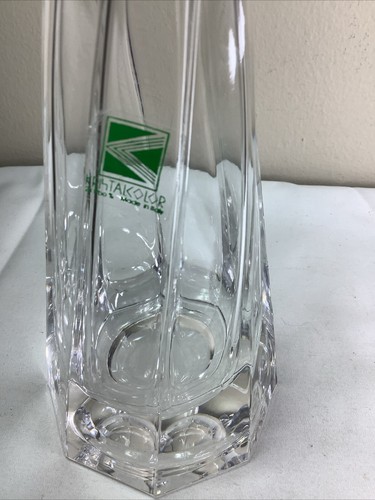 1970 Vintage NEW w/Tag KristalColor Crystal Modern Art Glass Bud Vase Italy - Picture 8 of 8