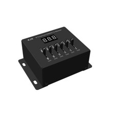 6 Channel DMX Sliding Fader Console 5V 12V LED Controller for Single Color Strip
