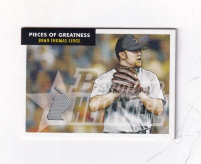 2007 BRAD LIDGE TOPPS BOWMAN HERITAGE GU JERSEY RELIC  HOUSTON ASTROS