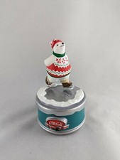 Coca Cola Musical Collection Ice Skating Polar Bear Music Box NEW