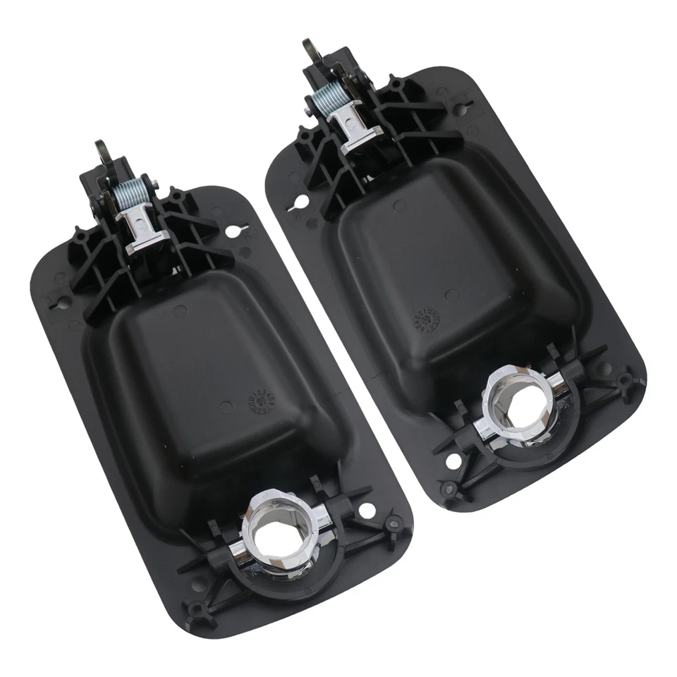 Manija de puerta exterior cromada negra delantera para International Harvester ProStar 2 piezas Foto 3 de 4