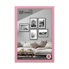 THIN Modern Picture Frame A2?A6 | Black White Oak Silver Gold | UK-Made, Perspex