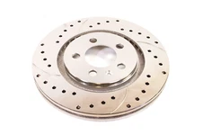 Eurospec 280mm Drilled Slotted Front Brake Rotor Set Mk3 B4 Corrado VR6