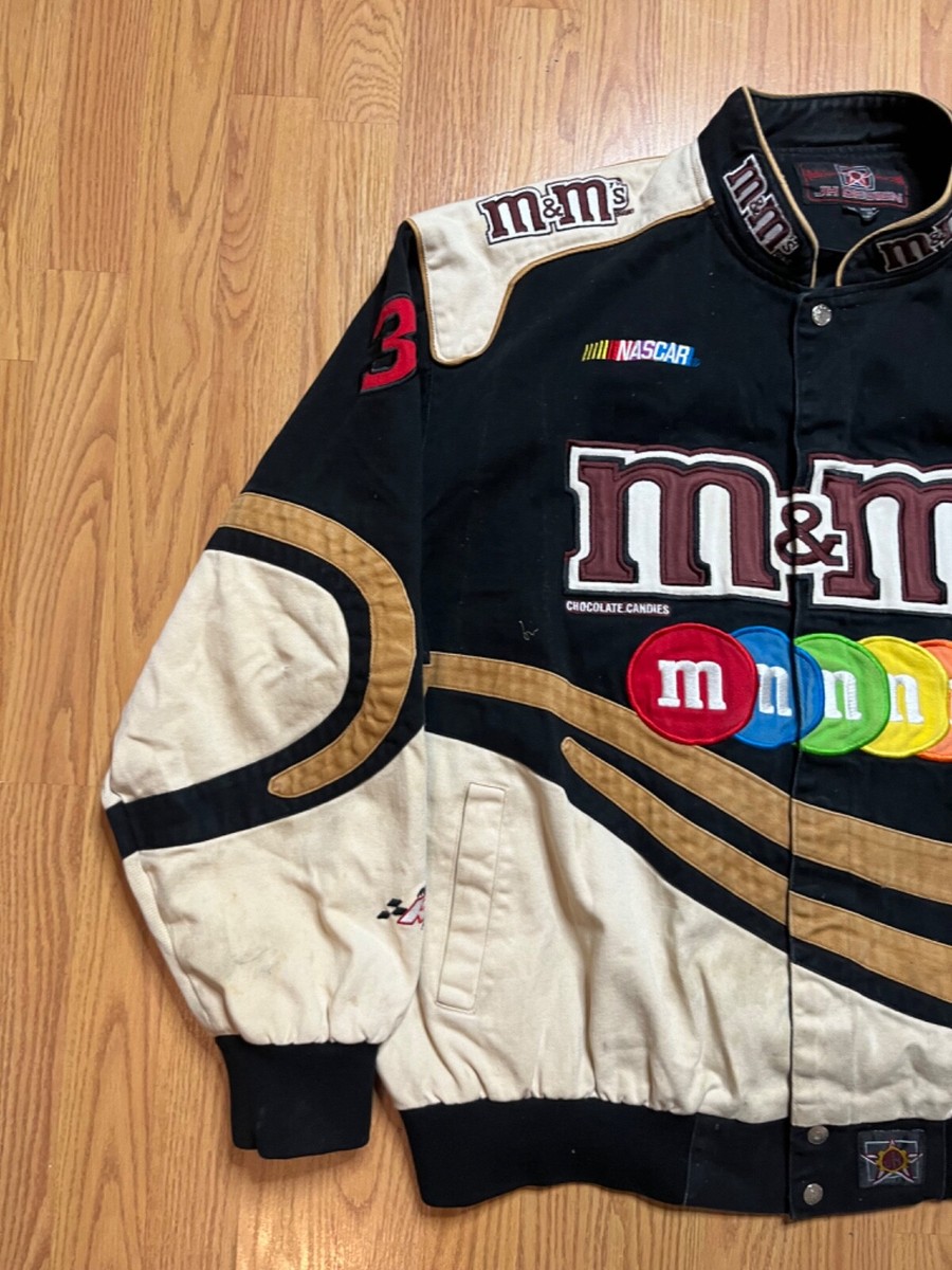 Vintage Jeff Hamilton Nascar Jacket Brown 3XL M&M Elliot