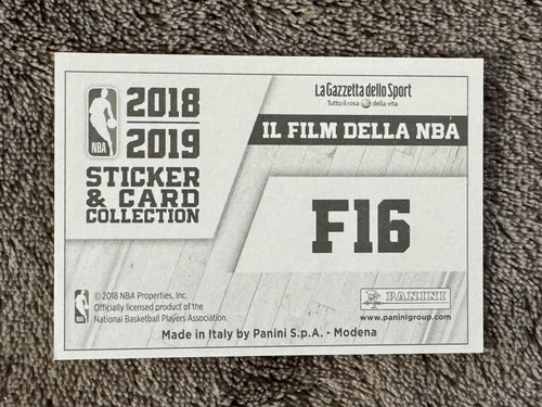 2018-19 PANINI ITALY LEBRON JAMES NBA STICKER #F16 EUROPEAN LA LAKERS NR MNT - Picture 2 of 2