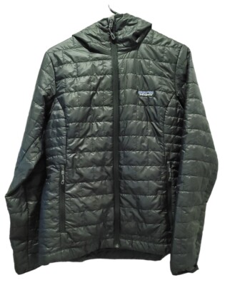 PATAGONIA Nano Puff Hoody Jacket Primaloft Men's Small Black
