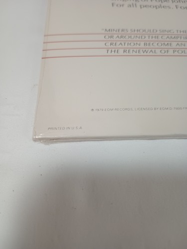 Pope John Paul II Sings At The Festival Of Sacrosong LP Record 1979 NEW SEALED - Picture 9 of 9