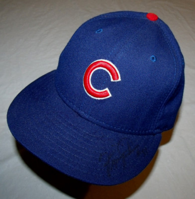 Chicago Cubs Basic Blue Hat New Era 59Fifty Auth Collection USA 100% Wool 7 3/8