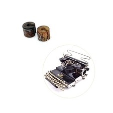 (x2) Wood Ribbon Core for Hammond Folding Multiplex Typewriter Antique Part Vtg thumbnail