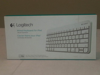 * NEW * Logitech Wired Keyboard with 30-pin Connector for iPad 2, iPad (3rd Gen)