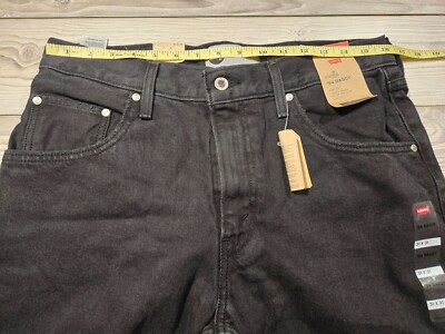 Levis Silver Tab 94 Baggy Jeans Mens 29x31 Black Distressed