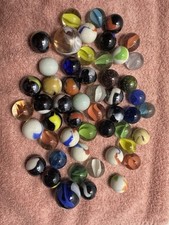 Mixed Lot of Mostly Vintage Shooter Marbles Cadmium 52 Total 2.5lbs 2