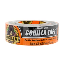 Gorilla 30 Yard Black Tough Duct Tape Single Roll, Pack of 1