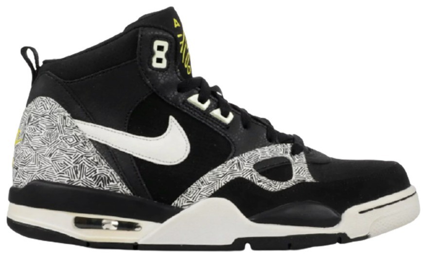 Nike Flight 13 Mid \'Black White\' Men’s Sneakers Size 9.5 (579961-020) Size 9 - Nike Air Flight 13 Mid Black 2013 for sale online  main image 3