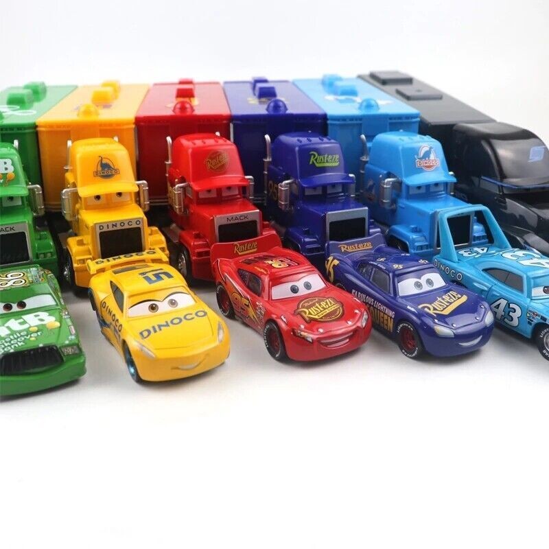 Disney Pixar Cars Black Storm Jackson DiNOco Cruz Mack Hauler