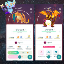 Charizard Gigamax XL | Registrado o 30 días de comercio - Pokémon Go✨