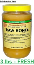 YS Eco Bee Farms RAW HONEY - Raw, Unfiltered, Unpasteurized Kosher 48 oz (3 lb.)