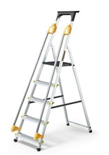 DRABEST PRO SERIES Aluminium Folding Ladder with Handrails & Work Platform