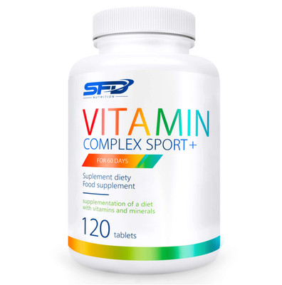 SFD Vitaminkomplex Sport + Vitamine und Mineralstoffe 120 Tabs Witaminy i Minerały