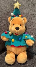 Disney Exclusive Winnie the Pooh Bear Holiday Tree Plush Stuffed Vintage VTG
