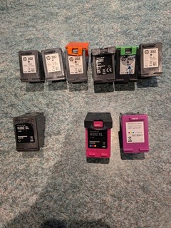 HP302 Empty Ink Cartridges