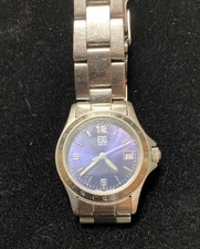 ESQ Swiss Watch Women Date Blue Dial New Battery