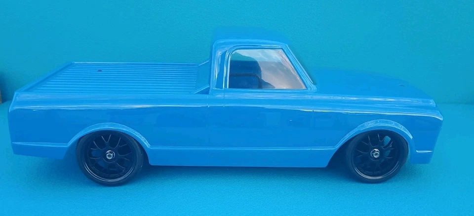 Vaterra 1972 Chevy C10 Pickup Body V100 VTR230059-Royal Blue with Light Kit - Image 2 of 4