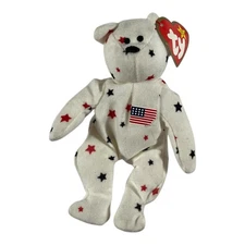 Ty Beanie Baby Glory the Bear Teenie Beanie 5" Plush Toy 