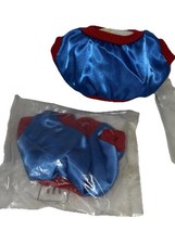 Tonka Pound Puppies 2x Blue And Red Velcroed Back Shirt Jacket Windbreaker