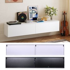 1.6m Wall Mounted TV Unit Cabinet, Floating Stand with 2 Storage Compartment NEW